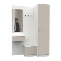 Набор мебели для прихожей "Марсель-154" МР 01-154 В2160 Ш1500 Г580 (ЛДСП Кашемир) Набор мебели для прихожей "Марсель-154" МР 01-154 В2160 Ш1500 Г580 (ЛДСП Кашемир)